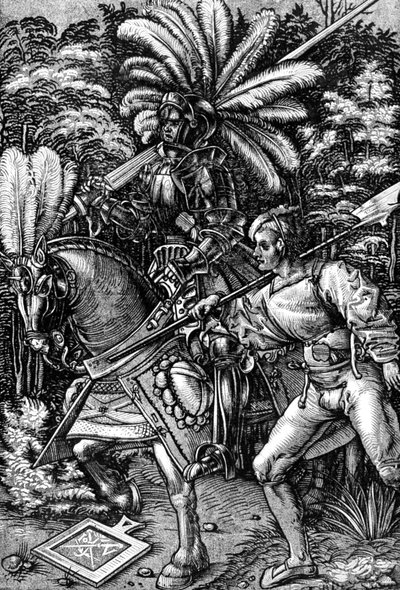 Cavaliere e Scudiero da Hans Wechtlin the Elder