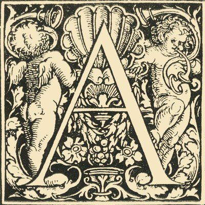 A - Un alfabeto di Hans Weiditz, c1520-1521, 1908 da Hans Weiditz
