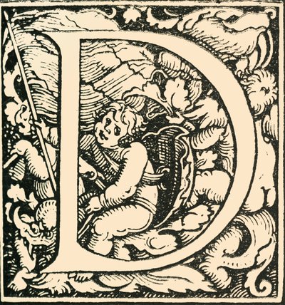 D - Un alfabeto di Hans Weiditz, c. 1520-1521, 1908 da Hans Weiditz