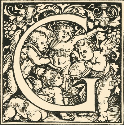 G - Un alfabeto di Hans Weiditz, c1520-1521 da Hans Weiditz