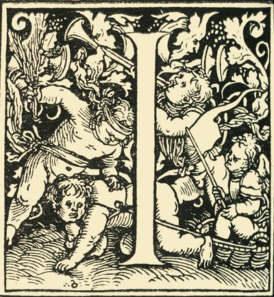 I - Un alfabeto di Hans Weiditz, c1520-1521, 1908 da Hans Weiditz