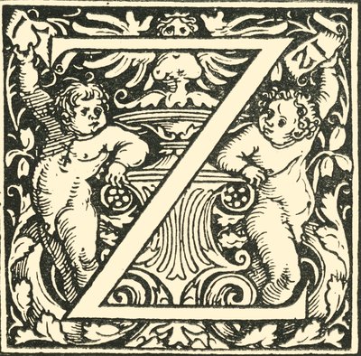 Z - Un alfabeto di Hans Weiditz, c1520-1521, 1908 da Hans Weiditz