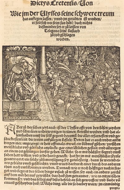 Pagina dal Troianischen Kreig - Ausberg da Hans Weiditz, II
