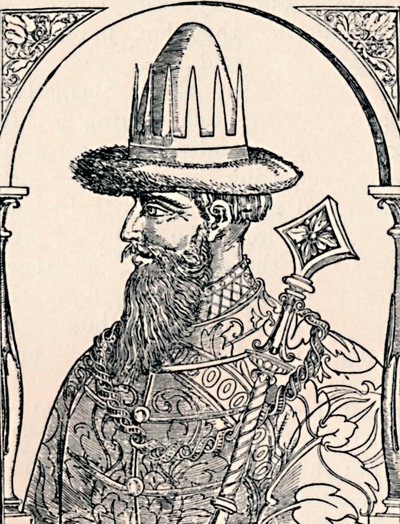Lo zar Ivan il Terribile, 1590, 1903 da Hans Wengel