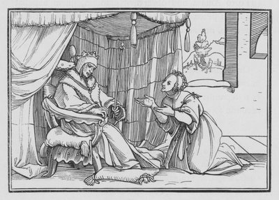Abisag Cura Davide, 1 Re I, 3 da Hans after Holbein the Younger