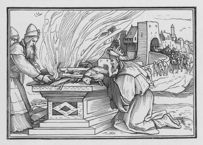 Acaz regna molto malvagiamente, 2 Re XVI, 12 da Hans after Holbein the Younger
