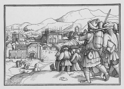 Ciro Restituisce i Vasi del Tempio, Esdra I, 6 da Hans after Holbein the Younger