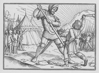 Davide Uccide Golia, 1 Samuele XVII, 49 da Hans after Holbein the Younger