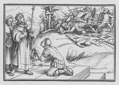 Davide Piange per Saul e Gionatan, 2 Samuele I, 11 da Hans after Holbein the Younger