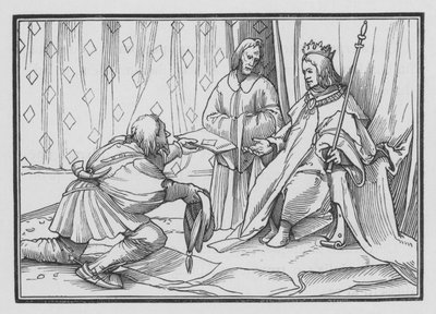 Hiram Manda a Congratularsi con Salomone, 1 Re V, 1 da Hans after Holbein the Younger