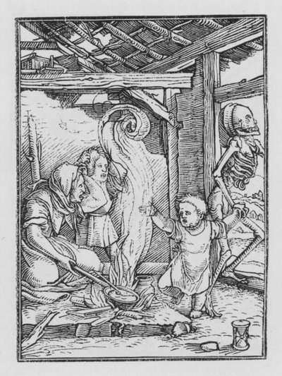 La danza della morte di Holbein: Il bambino da Hans after Holbein the Younger