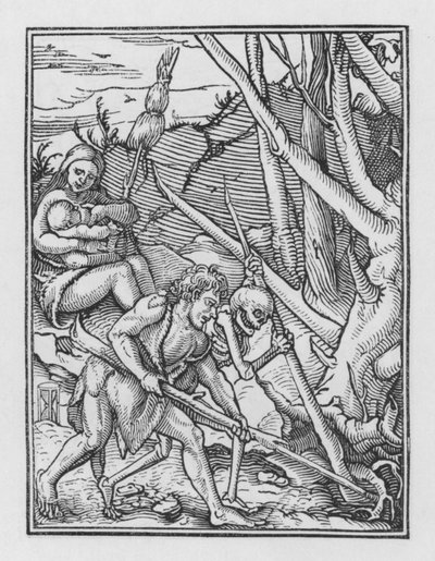 La danza della morte di Holbein: Le conseguenze della caduta da Hans after Holbein the Younger
