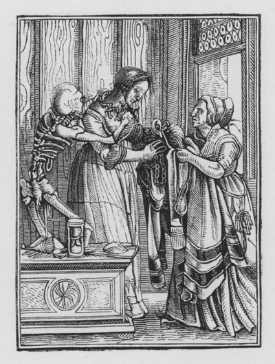La danza della morte di Holbein: La contessa da Hans after Holbein the Younger