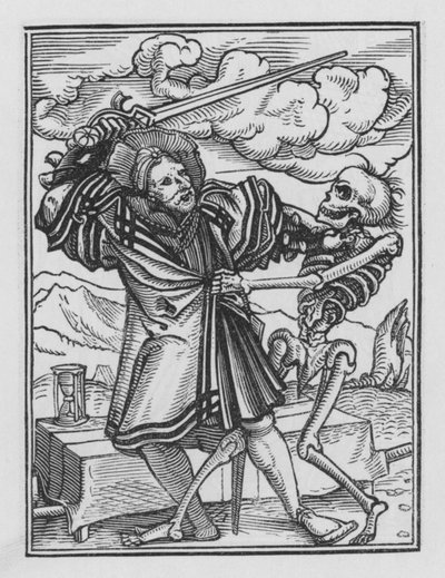 La danza della morte di Holbein: Il gentiluomo da Hans after Holbein the Younger