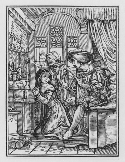 La danza della morte di Holbein: La suora da Hans after Holbein the Younger