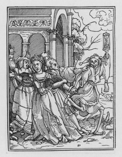 La danza della morte di Holbein: La regina da Hans after Holbein the Younger