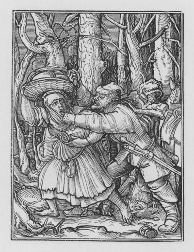 La danza della morte di Holbein: Il ladro da Hans after Holbein the Younger