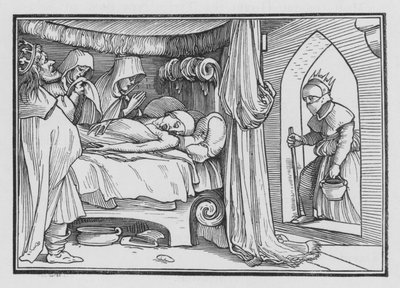 Geroboamo manda sua moglie travestita a chiedere al profeta Ahia, 1 Re XIV, 12 da Hans after Holbein the Younger