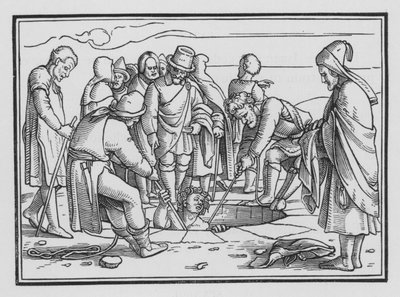 Giuseppe Gettato in una Fossa, Genesi XXXVII, 28 da Hans after Holbein the Younger