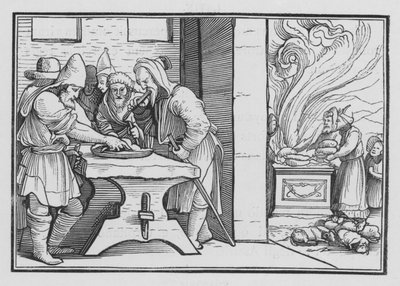 Giosia Fa Celebrare una Pasqua Solenne, 2 Cronache XXXV, 1 da Hans after Holbein the Younger