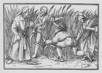Ruth Spigola nei Campi di Boaz, Ruth II, 5 da Hans after Holbein the Younger