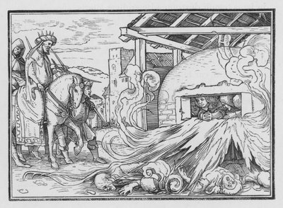 Shadrach, Meshach e Abednego gettati nel fuoco, Daniele III, 23 da Hans after Holbein the Younger