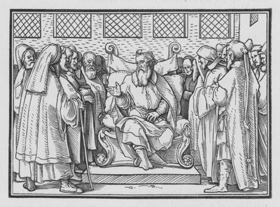 La genealogia da Adamo recitata, 1 Cronache IX, 1 da Hans after Holbein the Younger