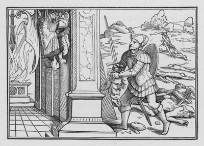 La Sconfitta e la Morte di Saul, 1 Cronache X, 10 da Hans after Holbein the Younger