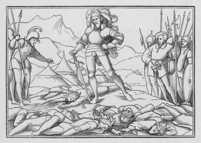 Trentuno Re Sconfitti da Giosuè, Giosuè XII, 7 da Hans after Holbein the Younger