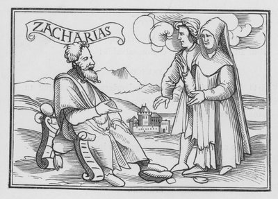 Zaccaria esorta al pentimento, Zaccaria I, 3 da Hans after Holbein the Younger