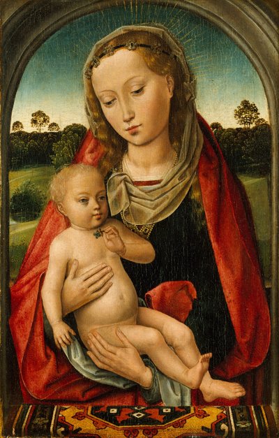 Vergine e Bambino, c.1487 da Hans after Memling