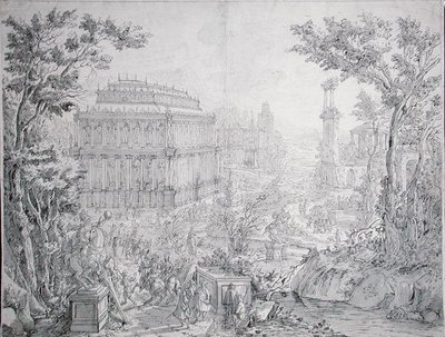 Il Mausoleo di Alicarnasso da Hans or Jan Vredeman de Vries