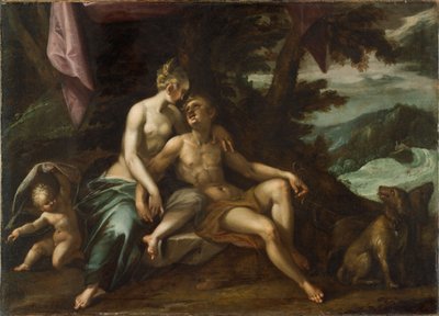 Venere e Adone da Hans von Aachen