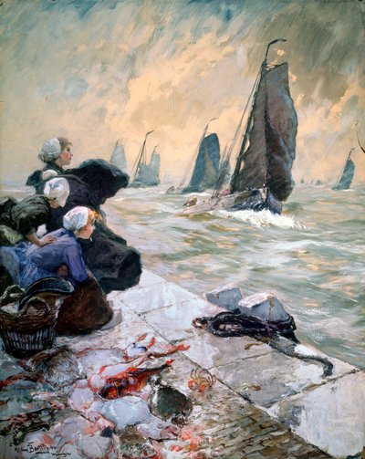 La moglie del pescatore, 1896 da Hans von Bartels