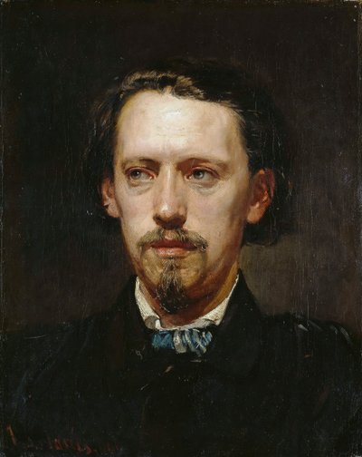 Ritratto di Heinrich Anton Heger 1832-1888, 1861 da Hans von Marées
