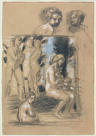 Studio per la Composizione di Lode della Modestia da Hans von Marées