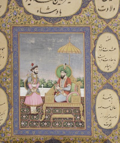 Album di genealogia dinastica Mughal, 1855 da Haqim Ahasan Ullah Khan