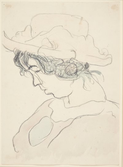 Ragazza con cappello rosa, sorella dell
