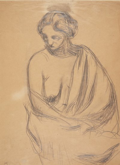 Modella seduta da Harald Giersing