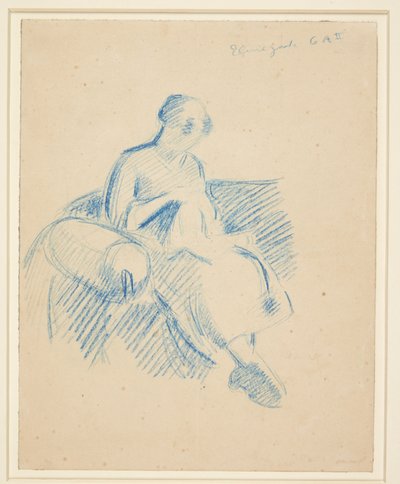 Ragazza che cuce da Harald Giersing