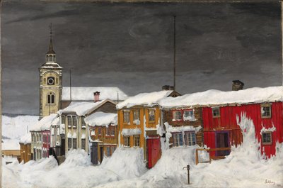 Strada a Roros in inverno da Harald Oscar Sohlberg