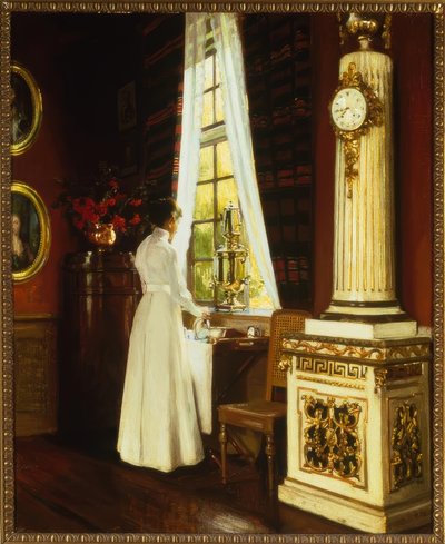 H. Slott-Møller, Caffè del mattino / Dipinto, 1914 da Harald Slott Moller