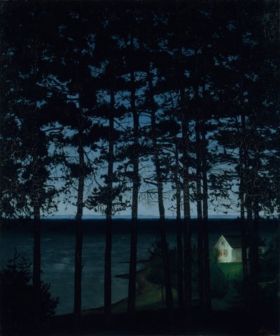 Cottage del pescatore da Harald Sohlberg