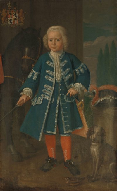 Ritratto di Diederik van Hemert, Signore di Babyloniënbroek a sei anni da Harmanus Serin
