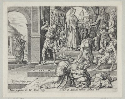 Atalia distrugge la progenie reale da Harmen Jansz. Muller