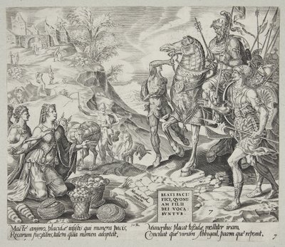 Beati i pacificatori. Abigail calma David da Harmen Jansz. Muller
