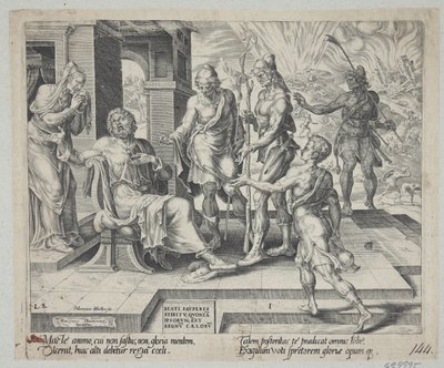 Beati i poveri in spirito. Giobbe riceve la cattiva notizia della sua sventura da Harmen Jansz. Muller