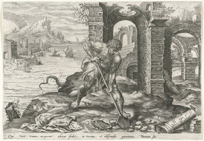 Il servo seppellisce il suo talento (Parabola dei talenti) da Harmen Jansz Muller