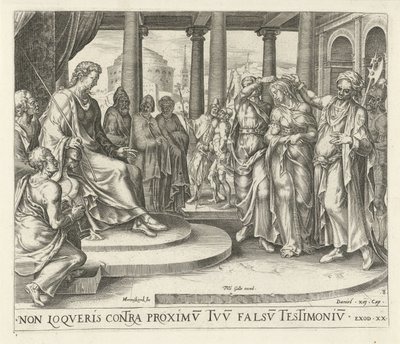 Susanna accusata dagli anziani De tien geboden (serie) da Harmen Jansz Muller