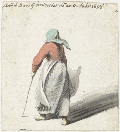 Donna che cammina, vista da dietro da Harmen ter Borch